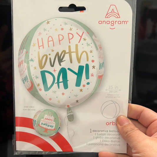 Anagram happy Birthday orbz 15”