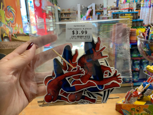 Spiderman cake toppers