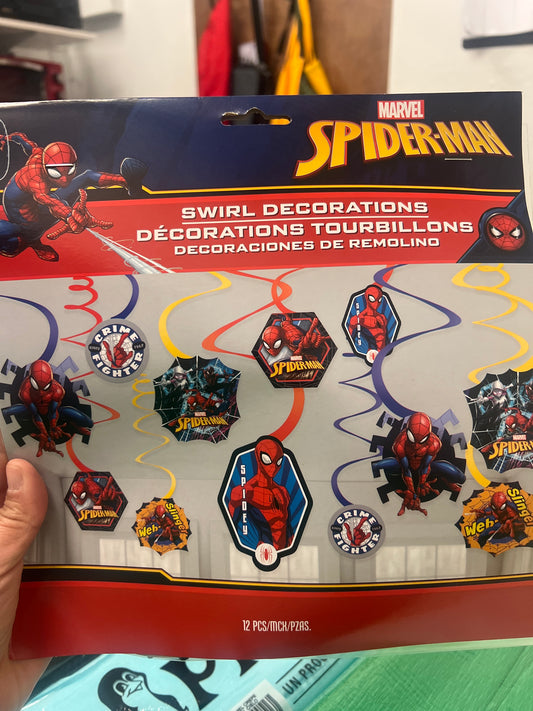 SPIDERMAN SWIRL 12 pcs