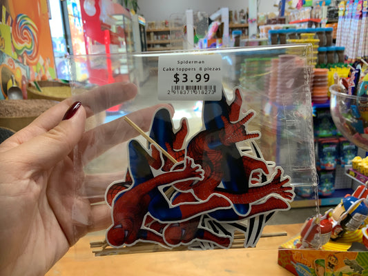 Spiderman cake toppers