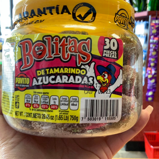 Bolitas tamarindo Azucar PAVITO 30 PCs